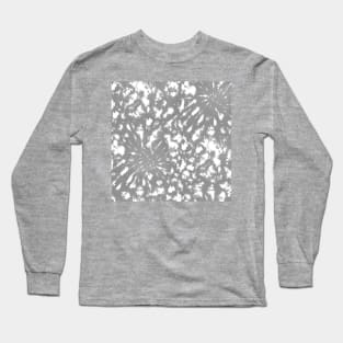 Gray Galactic Tie-Dye Long Sleeve T-Shirt